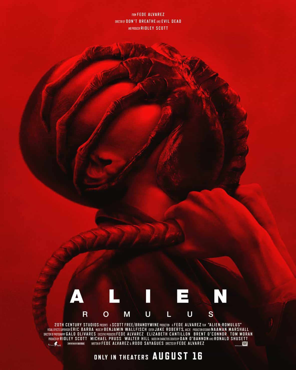 New poster has been released for Alien: Romulus ahead of a new trailer, movie stars Cailee Spaeny and Isabela Merced - movie UK release date 16th August 2024 #alienromulus