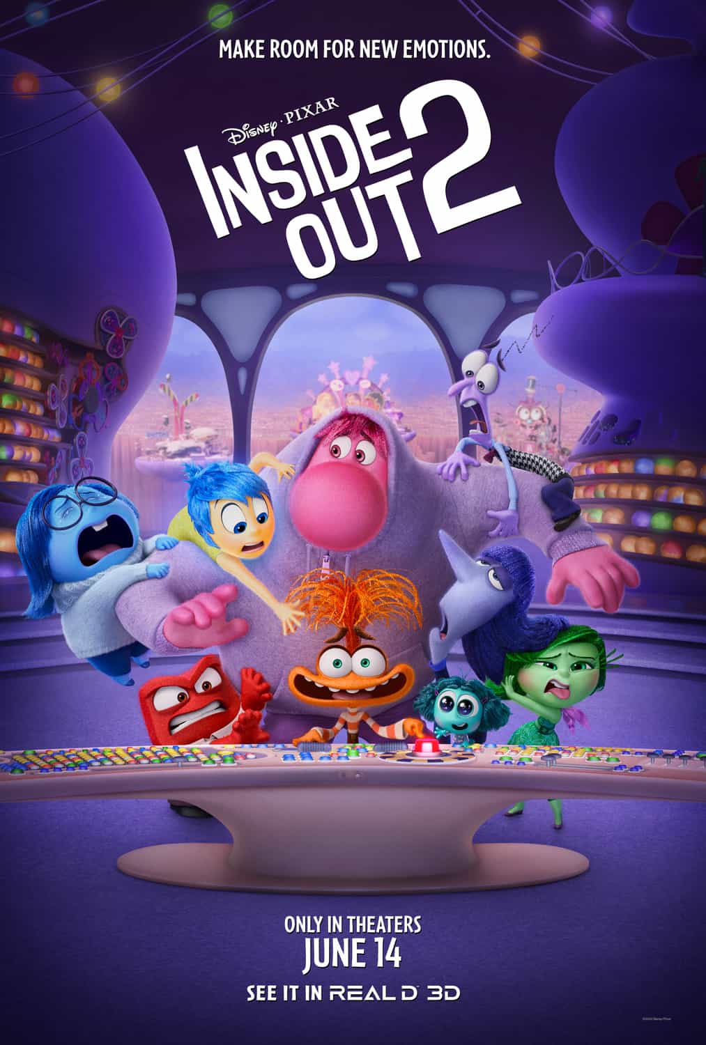 This weeks North American new movie preview 14th June 2024 - Inside Out 2, Tiger Stripes, Firebrand and Treasure